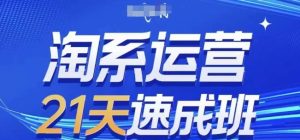 淘系运营21天速成班，0基础轻松搞定淘系运营，不做假把式，快速复制落地(更新26年4月)-优创圈