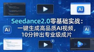 Seedance2.0零基础实战：一键生成高品质AI视频，10分钟出专业级成片-优创圈