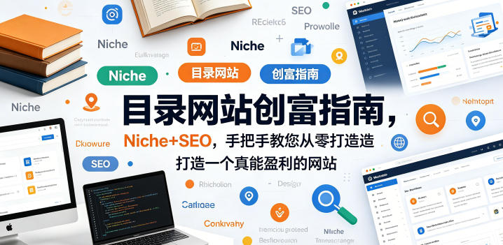 目录网站创富指南，Niche+SEO，手把手教您从零打造打造一个真能盈利的网站【原创双语字幕】-优创圈