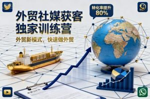 外贸社媒获客独家训练营，外贸新模式，快速做外贸（更新26年4月）-优创圈