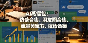 AI蒸馏包：访谈合集、朋友圈合集、流量黄宝书、夜话合集【文档】-优创圈