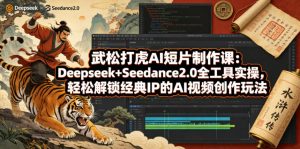 武松打虎AI短片制作课：Deepseek+Seedance2.0全工具实操，轻松解锁经典IP的AI视频创作玩法-优创圈