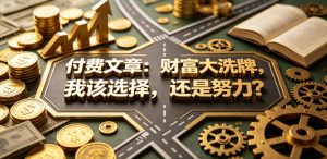 付费文章：财富大洗牌，我该选择，还是努力？-优创圈