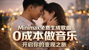 Minimax免费生成歌曲实测！0成本做音乐，说唱流行Lofi一键生成-优创圈