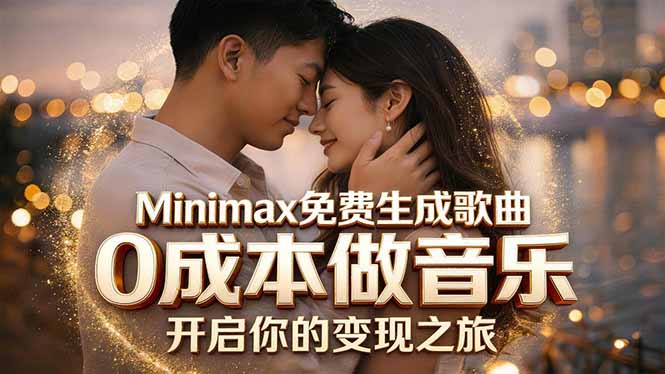 Minimax免费生成歌曲实测！0成本做音乐，说唱流行Lofi一键生成-优创圈