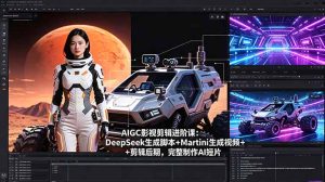AIGC影视剪辑进阶课:DeepSeek生成脚本+Martini生成视频+剪辑后期,完整制作AI短片-优创圈