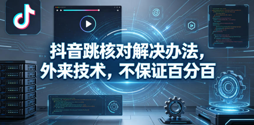 抖音跳核对解决办法，外来技术，不保证百分百-优创圈