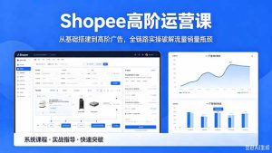 Shopee高阶运营课-2026年5月更新,从基础搭建到高阶广告,全链路实操破解流量销量瓶颈-优创圈