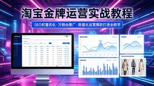 2026 淘宝金牌运营实战教程,SEO权重优化万相台推广,数据化运营爆款打造全教学-优创圈