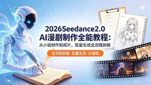 2026Seedance2.0 AI制作全能教程：从小说创作到成片，批量生成全流程拆解-优创圈