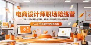 电商设计师职场陪练营,行业认知+求职全流程,精准入职高薪岗位全程指导-优创圈