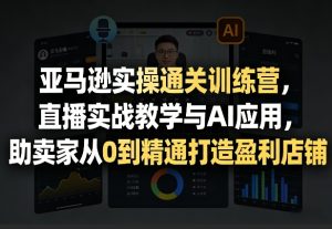 亚马逊实操通关训练营,直播实战教学与AI应用,助卖家从0到精通打造盈利店铺(更新5月23日)-优创圈