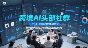 跨境AI头部社群,一个人顶一支团队的时代真正的开始了,分享跨境AI前沿,可落地的实战经验(更新5月23日)-优创圈