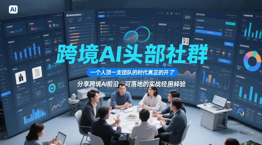 跨境AI头部社群,一个人顶一支团队的时代真正的开始了,分享跨境AI前沿,可落地的实战经验(更新5月23日)-优创圈