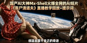国产AI大神Mx-Shell火爆全网的AI短片《丧尸清道夫》直播教学回放+提示词-优创圈