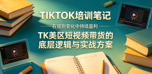 视界跨境TIKTOK4月17培训笔记,在规则变化中持续盈利,TK美区短视频带货的底层逻辑与实战方案【文档】-优创圈