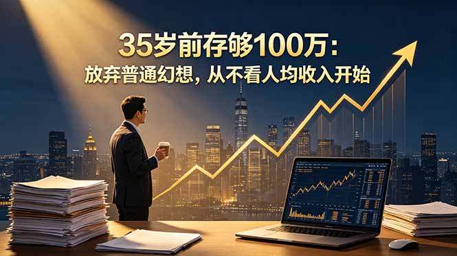 35岁前存够100万:放弃普通幻想,从不看人均收入开始-优创圈