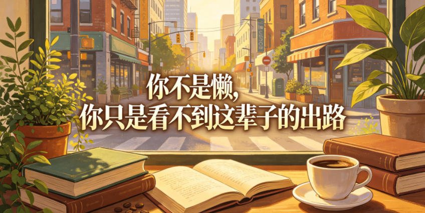 付费文章：你不是懒，你只是看不到这辈子的出路-优创圈