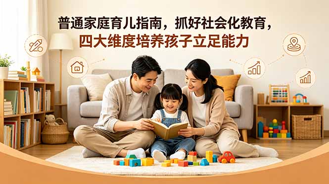 付费文章:普通家庭育儿指南,抓好社会化教育,四大维度培养孩子立足能力