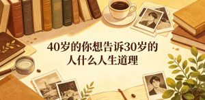 公众号付费文章:40岁的你想告诉30岁的人什么人生道理?-优创圈