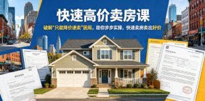 快速高价卖房课，破解“只能降价速卖”困局，助你步步实操，快速卖房卖出好价（更新2026）-优创圈