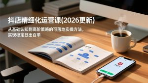 抖店精细化运营课(更新6月),从基础认知到高阶策略的可落地实操方法,实现稳定日出百单-优创圈