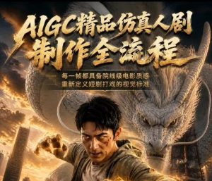 AIGC精品仿真人剧豢龙人全流程制作解析2026,国风仿真人创作+打斗剧情+人设编排,一站式AI短剧入门-优创圈