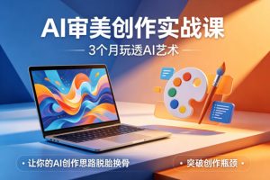 AI审美创作实战课,3个月玩透AI艺术,让你的AI创作思路脱胎换骨,突破创作瓶颈(更新0617)-优创圈