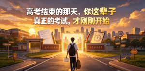 付费文章:高考结束的那天,你这辈子真正的考试,才刚刚开始-优创圈