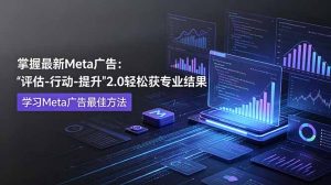 掌握最新的Meta广告,通过“评估-行动-提升”2.0版本轻松获得专业级结果。学习目前学习Meta广告的最佳方法-优创圈