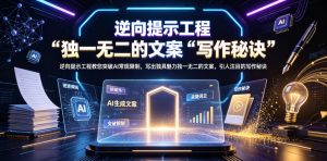 逆向提示工程教您突破AI常规限制,写出独具魅力独一无二的文案,引人注目的写作秘诀【原创双语字幕】-优创圈