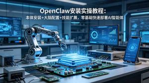 OpenClaw安装实操教程：本体安装+大脑配置+技能扩展，零基础快速部署AI智能体-优创圈