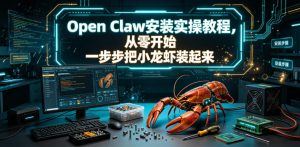Open Claw安装实操教程,从零开始一步步一步步把小龙虾装起来-优创圈