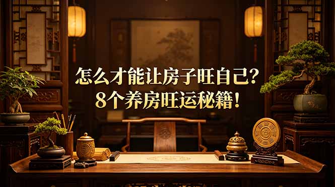 付费文章:怎么才能让房子旺自己?8个养房旺运秘籍!