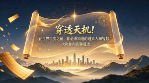 付费文章：穿透天机！在世界巨变之前，你必须知道的通天人间智慧 一次和你彻底聊通透-优创圈