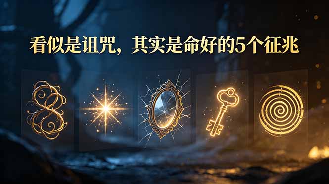 付费文章：看似是诅咒，其实是命好的5个征兆-优创圈
