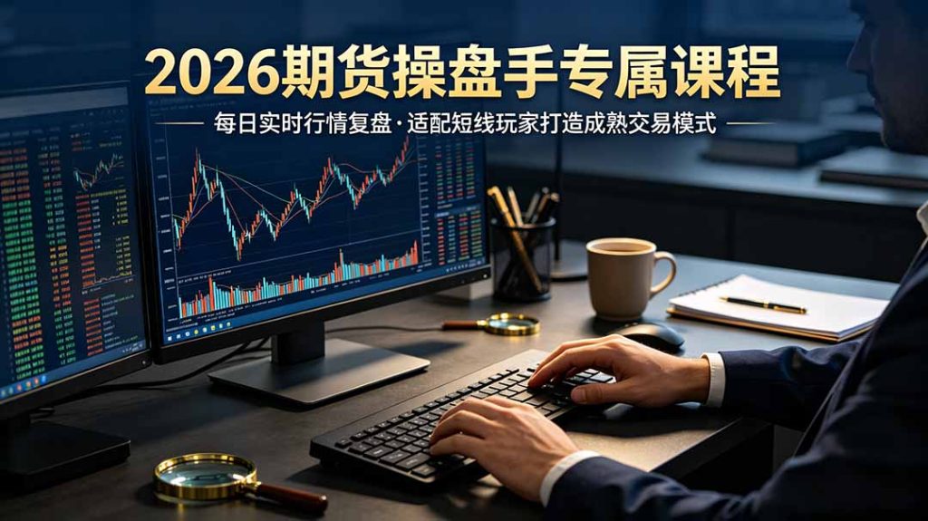 2026期货操盘手专属课程-更新6月，每日实时行情复盘，适配短线玩家打造成熟交易模式-优创圈