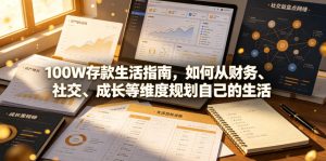 付费文章：100W存款生活指南，如何从财务、社交、成长等维度规划自己的生活-优创圈