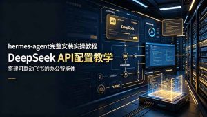 hermes-agent完整安装实操教程，DeepSeek API配置教学，搭建可联动飞书的办公智能体-优创圈
