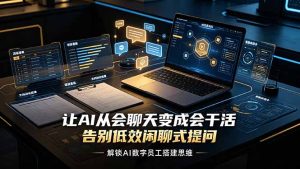 让AI从会聊天变成会干活,告别低效闲聊式提问,解锁AI数字员工搭建思维-优创圈