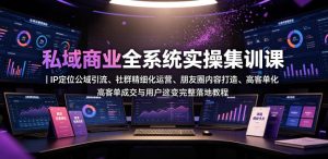 私域商业全系统实操课｜IP定位公域引流、社群精细化运营、朋友圈内容打造、高客单成交与用户裂变完整落地教程-优创圈