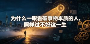 付费文章:为什么一眼看破事物本质的人,照样过不好这一生-优创圈