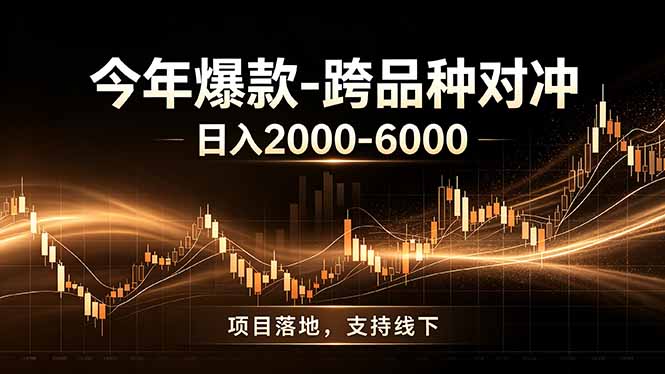 全新跨品种对冲模式上线!日稳定盈利 2000-6000,合规长久可批量放大
