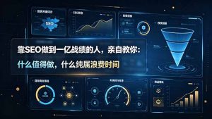 靠SEO做到一亿战绩的人,亲自教你:什么值得做,什么纯属浪费时间【原创双语字幕】-优创圈