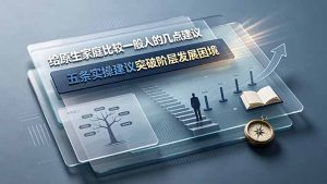 付费文章:给原生家庭比较一般人的几点建议,五条实操建议突破阶层发展困境-优创圈