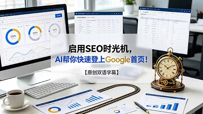 启用SEO时光机,AI帮你快速登上Google首页!【原创双语字幕】-优创圈