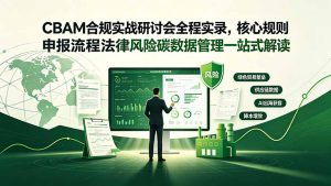 CBAM合规实战研讨会全程实录,核心规则申报流程法律风险碳数据管理一站式解读-优创圈