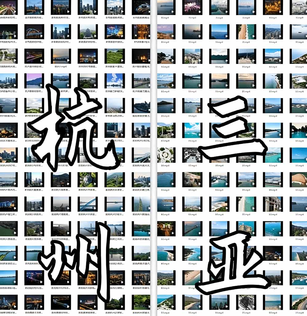 热门全国旅游风景素材！4K全国旅游景点素材库，7250款素材，旅行达人城市航拍风景风光高清短视频