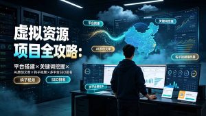 虚拟资源项目全攻略:平台搭建×关键词挖掘×AI原创文章×钩子视频×多平台SEO排名-优创圈