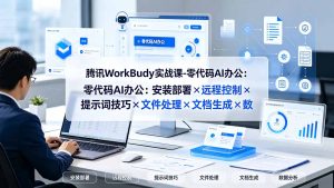 腾讯WorkBuddy实战课-零代码AI办公:安装部署×远程控制×提示词技巧×文件处理×文档生成×数据分析-优创圈